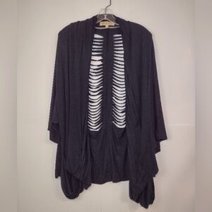 Democracy women's black sweater/cardigan. Size (L)